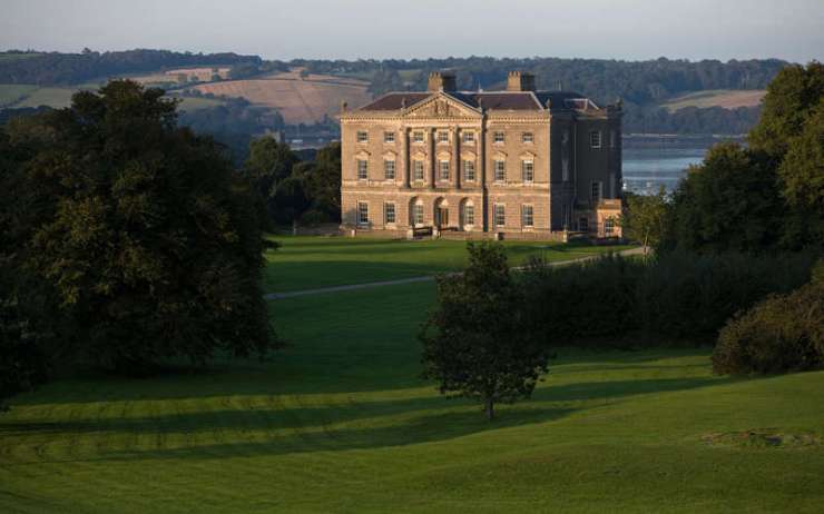 The 18th century Mansion House, Castle Ward sits on the shores of Strangford Lough in Northern Ireland